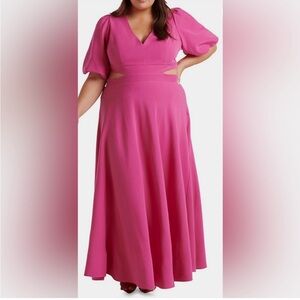 Ever New Hadley Linen Blend Tie-Back Dress, sz US 20